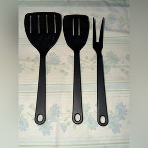 Tailor Made Products Black Nylon Utensils Set of 3 Slotted‎ Spatulas